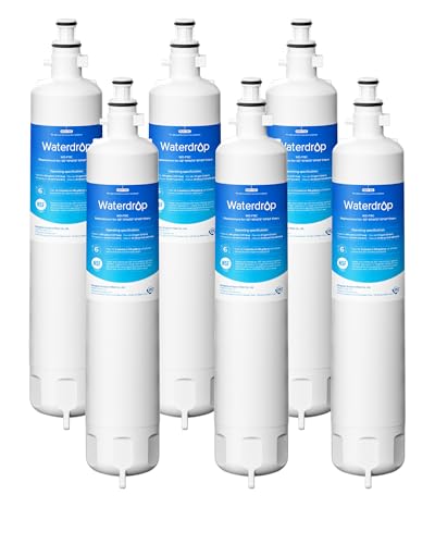 Image of Waterdrop Replacement for GE® RPWFE®, RPWF (Built-in CHIP) Refrigerator Water Filter, Compatible with GFE28GYNFS, GFE28GELDS, PFE28KELDS, PFE28KYNFS, GFD28GELDS, PWE23KELDS, 6 Filters