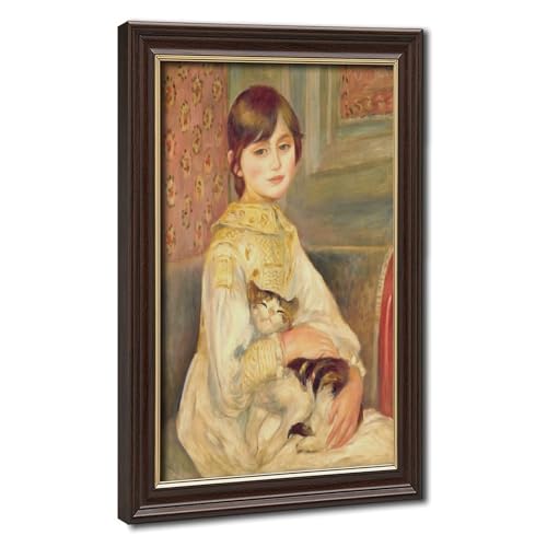 Impression sur toile Renoir Julie Manet avec chat - Le cadeau idéal pour passionné d'art