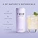 Trip Mindful Blend, Lightly Sparkling Adaptogen Seltzer w/ 120mg Magnesium Citrate with Ashwagandha, Lions Mane & L Theanine, No Added Sugar, Vegan, Raspberry Orange Blossom, 12 Oz, 12Pk