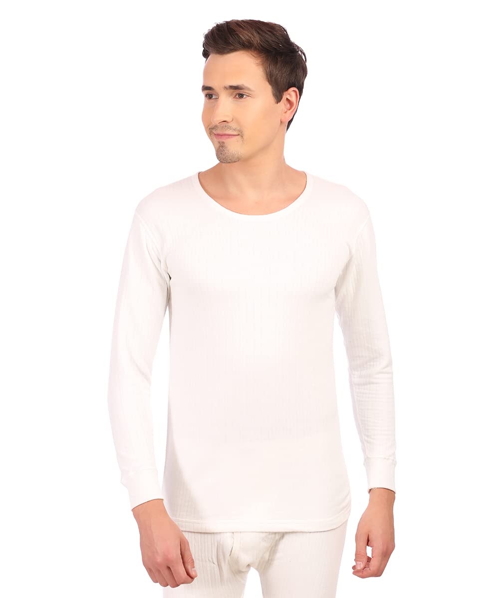 Men's Round Neck Full Sleeve (Mod Quilt) Off White-image-20