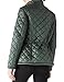 Bellivera Women Quilted Lightweight Short Coat puffy Long Sleeve Fashion Belted Jacket 12119 Green XXL