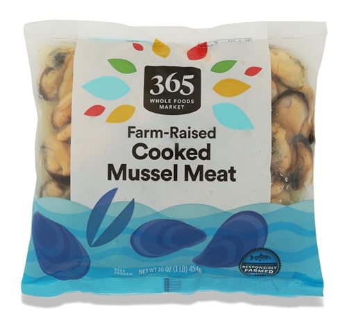 365 By Whole Foods Market Cooked Mussel Meat, 16 Ounce