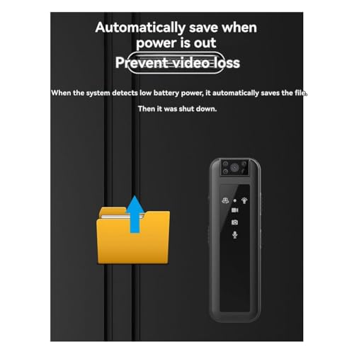 Cámara de seguridad pequeña de 128 GB, minivideocámara HD1080P con clip 6