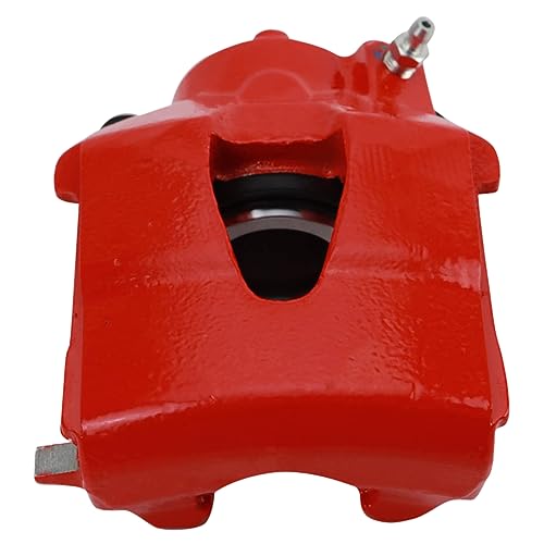 Image of TRQ Front Left Brake Caliper Performance Red Drivers Side
