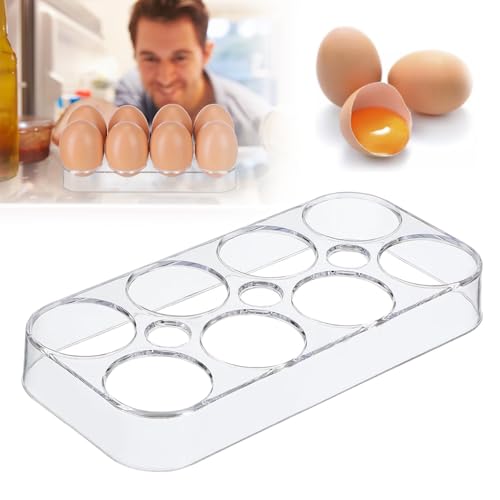 Eierbehälter für Kühlschrank Kühlschrank Eierablage Eieraufbewahrungsbox Eierhalter für Kühlschrank für Gefrierschrank Küche Camping und Mehr Schützt Eier vor Bruch (1 Stücke)