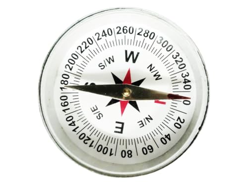 Image of Professional Magnetic Compass 75mm, Metal Body with Glass Front,Directional Navigation Tool for Educational, Travel, Home Use