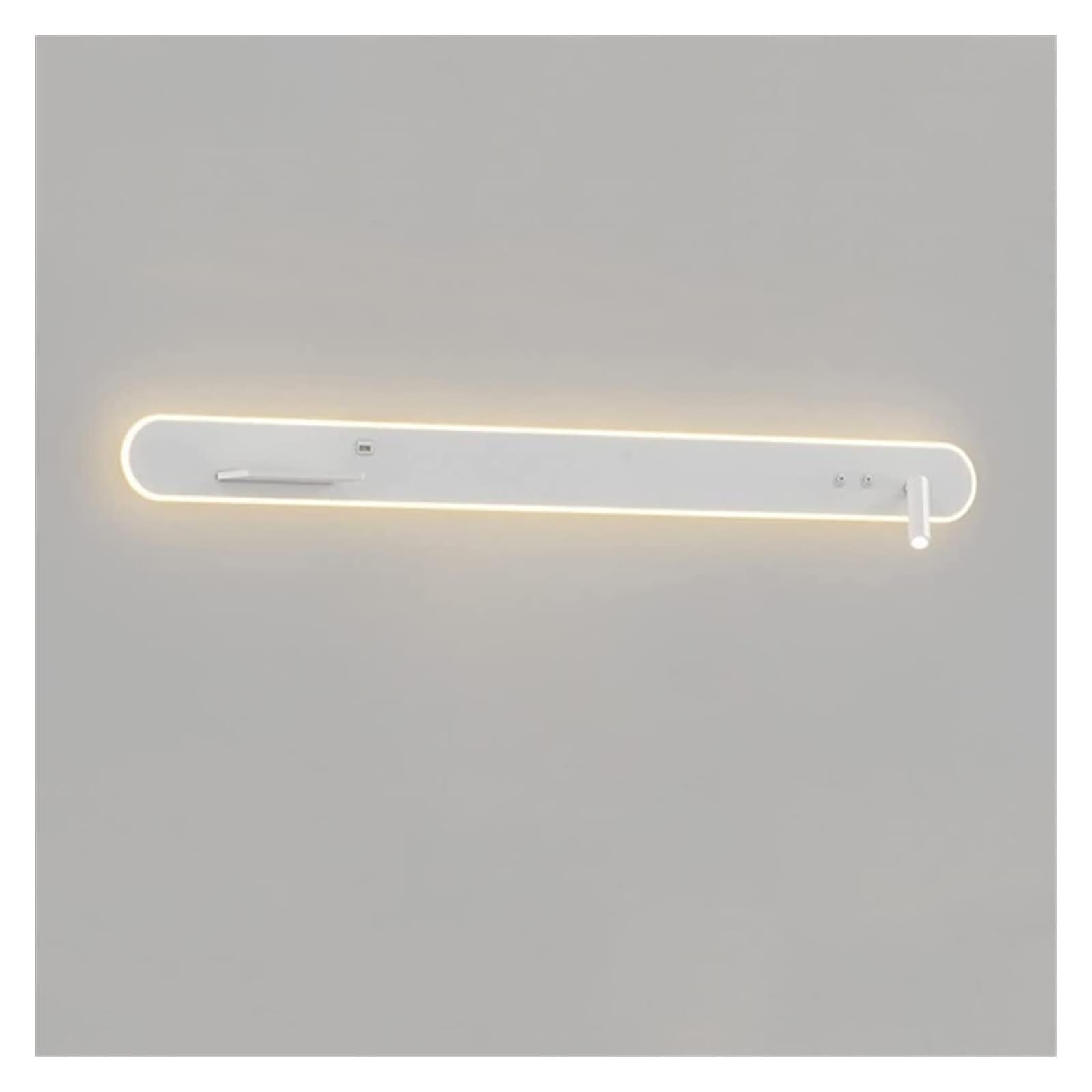 ASerZenith Led Wall Mount Reading Light White Indoor Long Wall Lamp Adjustable Wall Sconces,100Cm