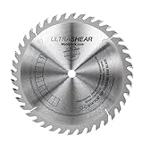 Ultra-Shear 10 Inch Flat-Top Grooving Table Saw Blade, Carbide Tipped, 40-Tooth,...