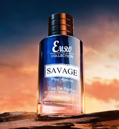 Tokuyo Savage Blue Cologne For Men Natural Spray Masculine Scent Wonderful Fragrance Gift Eau De Parfum For Daily Use 3.3 Fluid Ounce, 100.0 Milliliters #TOP2