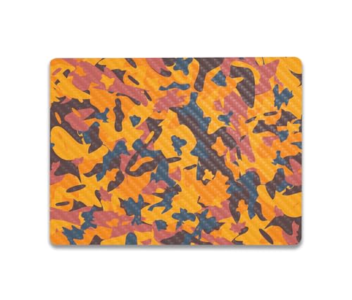 Image of MightySkins Carbon Fiber Skin Compatible with Microsoft Surface Laptop Go 3 (2023) Full Wrap Kit - Autumn Camouflage | Protective, Durable Textured Carbon Fiber Finish | Made in The USA