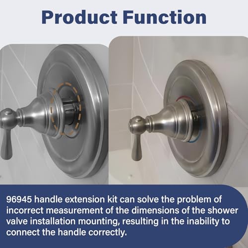 96945 Shower Handle Extension Kit Replacement Extender for Moen Posi-Temp Single Handle Tub and Shower Faucet, Shower Valve Extension Kit