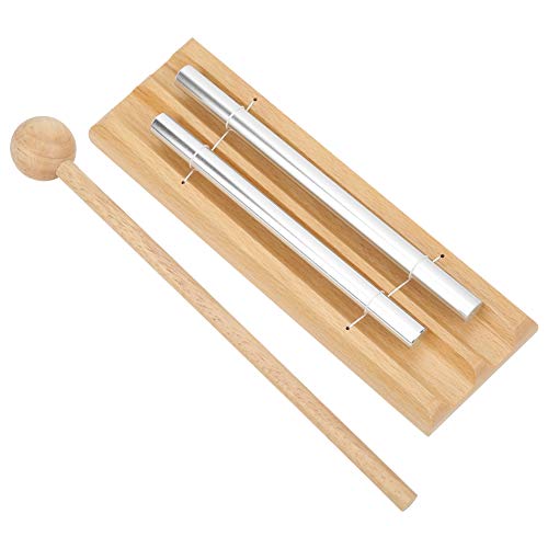 MOUMOUTEN 2 Fonemas De Vento, Campainha Com Fio De Madeira, Instrumento De Ritmo, Ferramentas Infant