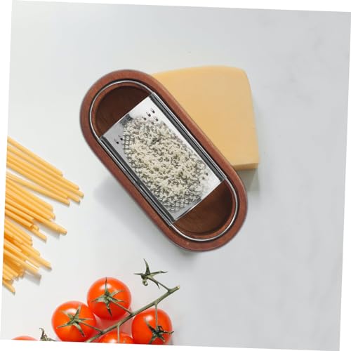 Rallador de Queso de Acero Inoxidable con Caja de Madera miniatura 3