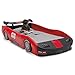 Delta Children Turbo Race Car Twin Bed, Red