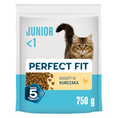 PERFECT FIT Junior <1 Trockenfutter für Katzen 6 x 750 g Huhn (6er-Packung) – Ansicht 2