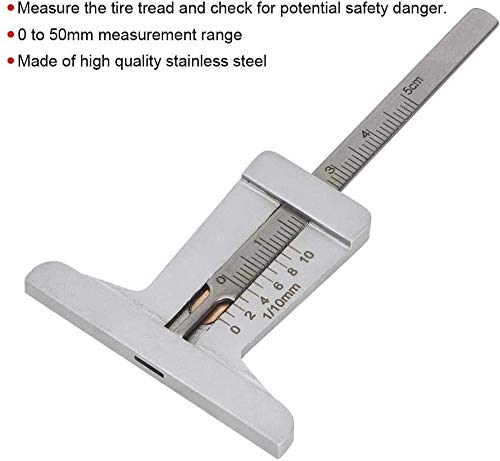 Calibrador para Profundidad de Banda de Rodadura 0-50mm miniatura 6