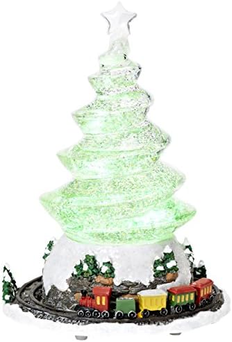 Glitterdomes Exclusive Glitter Dome, Features a Swirling Glitter Confetti Glass Tree, 10-Inch