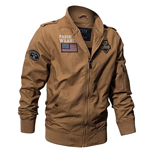 Veste tactique d'automne homme manteau cargo coton militaire Airborne - 3