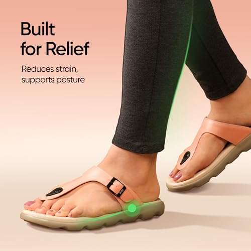 Image of Frido Cloud Comfort Sandal for Women | Lightweight Footwear with Soft PU Bounce-Back Cushioned Footbed | Arch & Heel Support | Anti-Skid Sole, Adjustable Buckle Strap | Home & Outdoor Women's Footwear