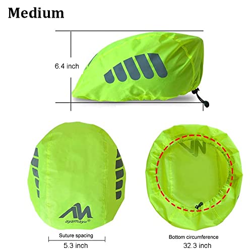 image for ayamaya Bike Helmet Cover with Reflective Strip, High Visibility Water