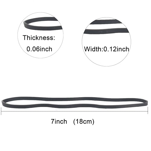 AOUOU Gummibänder, 180 mm x 3 mm, 75 Stück, mehrfarbig, große Gummibänder, groß für Bürobedarf, Mülleimer, Aktenordner, Katzentoilette, große, starke Gummibänder