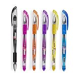 WIN Penne a sfera X-Ten, confezione da 30 penne (20 inchiostro blu e 10 inchiostro nero), impugnatura elastica per una scrittura confortevole, punta da 0,6 mm, flusso fluido di inchiostro, penne a