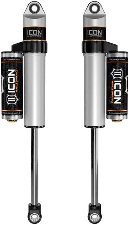 ICON, 0-1.5 Lift, Rear 2.5 VS Piggyback Reservoir Shocks, Pair, Compatible with 2007-18 GENEMOTO 1500, 77700P
