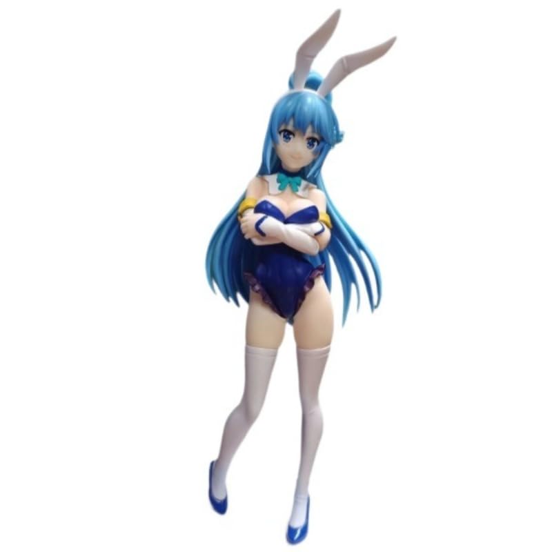 REOZIGN Figura Azura, pelo azul de pie Azura 26 cm / 10,2 pulgadas Estatuas de PVC Cosplay hechas a mano para coleccionar regalos de anime