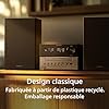 Philips TAM3505M2 Hi FI Microchaîne, Bluetooth, Lecteur CD, USB, Radio FM et Dab Auracast, 85% matières recyclées après consommation