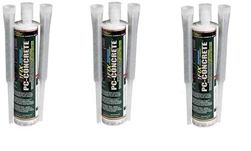PC Products 72561 PC-Concrete Two-Part Epoxy Adhesive Paste for Anchoring and Crack Repair, 8.6 oz Cartridge, Gray (Thr?? ???k)