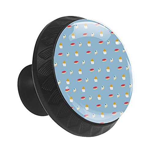Boutons de tiroir donuts bleu clair 35 mm haut de gamme pour commode
