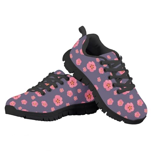 Running Shoes for Girls Safe Walking Lace Up Outdoor Fitness Stitch Sneakers Stitch Sneakers Cute Graphic Footwear3