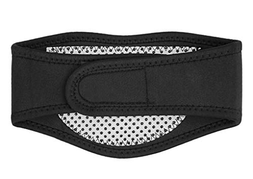 MoonLove Nackenwärmer bei Nackenschmerzen Kopfschmerzen Selbsterwärmender Nackenstütze Bandage, weiche magnetische Halsbandage Halskragen für Reliver Arthritis,Kopfschmerzen, Druck (Schwarz)