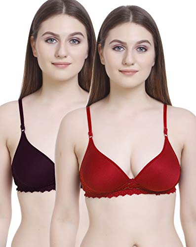 Image of FIMS - Fashion is my style Women Lace Padded Bra Lightly Pad Full Coverage