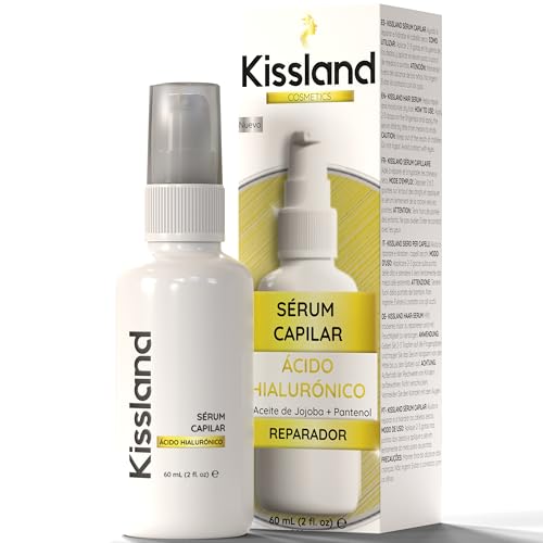 Serum Capilar para Pelo Seco y Dañado con Ácido Hialurónico, Aceite de Jojoba y Pantenol (Provitamina B5) 60ml - Serum Cabello Hidratante para una Hidratacion Profunda Cabello - Serum Pelo