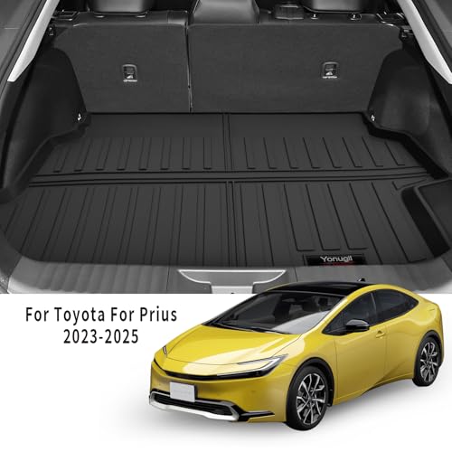 Custom for 2023 2024 2025 2026 Toyota Prius & Prius Prime Hatchback (PHEV) Cargo Mats Trunk Liner All Weather TPE Protection Mat (for 2023-2026 Toyota Prius Accessories) by Yonugli - Image 2