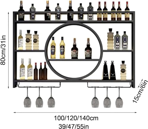 Étagères flottantes pour unité de bar pour optimiser les petits espaces muraux