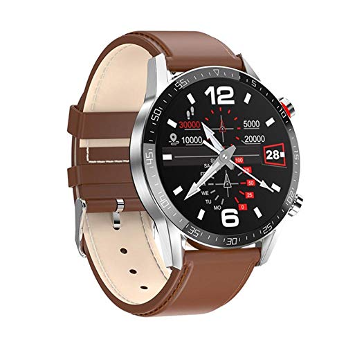 Neueste L13 Smart Watch Unterstützung Bluetooth Anruf PPG + EKG Smart Watch Männer IP68 wasserdichte Full Touch/Runde Sport Watch,A