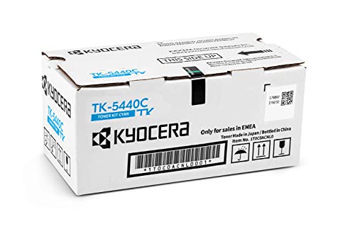 Kyocera TK-5440C Toner Cyan. Original Tonerkartusche für bis zu 2400 Seiten. Toner Drucker kompatibel für PA2100cx, PA2100cwx, MA2100cfx und MA2100cwfx Kyocera TK-5440C Toner Cyan. Original Tonerkartusche für bis zu 2400 Seiten. Toner Drucker kompatibel für PA2100cx, PA2100cwx, MA2100cfx und MA2100cwfx