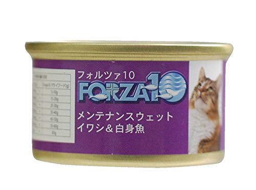 FORZA10 メンテナンス缶 イワシ&白身魚 85g×12缶セット キャットフード 猫缶 自然飼育 無農薬
