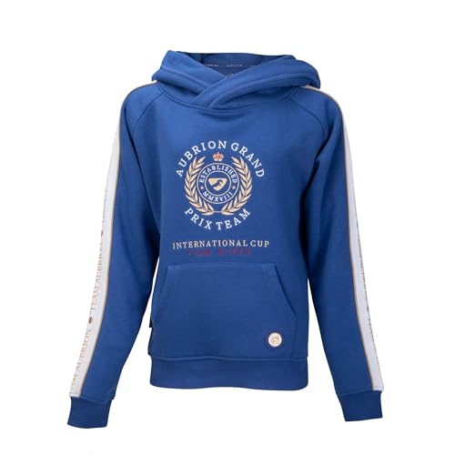 Image of Shires Aubrion Team Young Rider Hoodie - Navy Blue 11-12 Years
