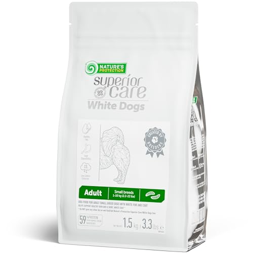 Nature's Protection Hypoallergenic Small Breed Dry Dog Food - High Protein, Grain Free Tear Stain...