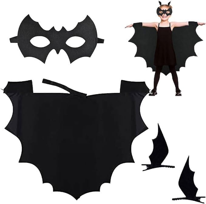 TaiXinYuly Disfarce de morcego de Halloween, máscara de morcego, disfarce morcego crianças, de vampiro para Halloween carnavais festas temáticas cosplay (120)