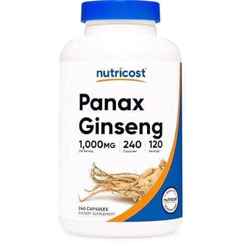 Nutricost Panax Ginseng 1000mg Capsules Cover