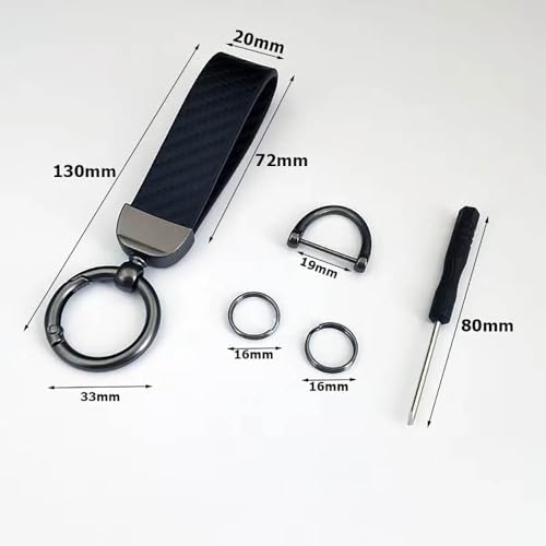 Porte-clés Ford Mustang Edge Explorer en cuir avec boucle