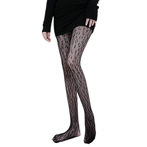 Image of Women Sexy Fishnet Stockings Lace Stockings Black Fish Net Tights Pantyhose Sexy Fishnet Tights (Standard, Black 2)