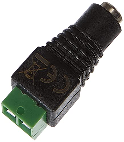 DeLOCK adaptor Terminalblock > DC 2,5 x 5,5 mm - female 65485, Black, DC 5,5 x 2,5 mm Buchse > Terminalblock 2 Pin - Image 2