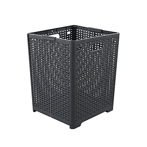 Kekow Wäschekorb, faltbar, Kunststoff, Grau, 1 Stück Cover