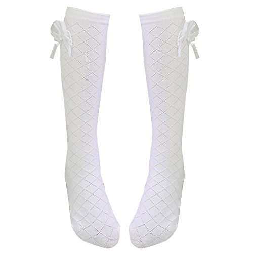 Beetest - Chaussettes hautes - Fille Blanc Bianco