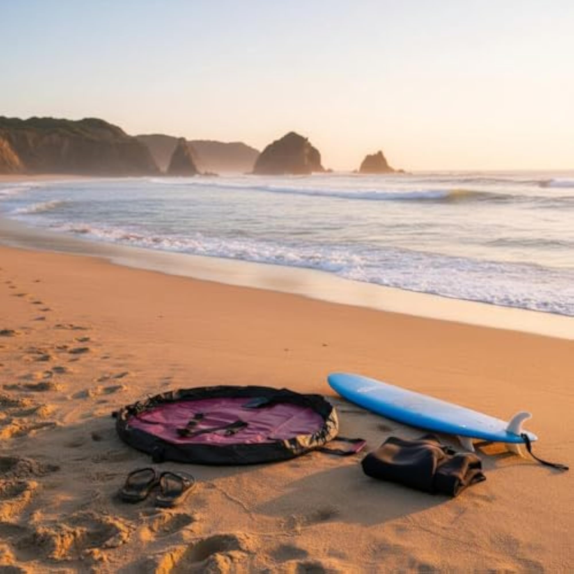 Waterproof Changing Mat Bag for Surfing and Diving, Green